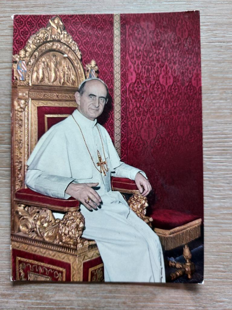 postkaart Paus Paulus VI, Verzamelen, Religie, Verzenden