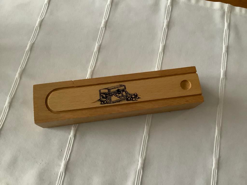 Vintage houten pennendoos, Ophalen