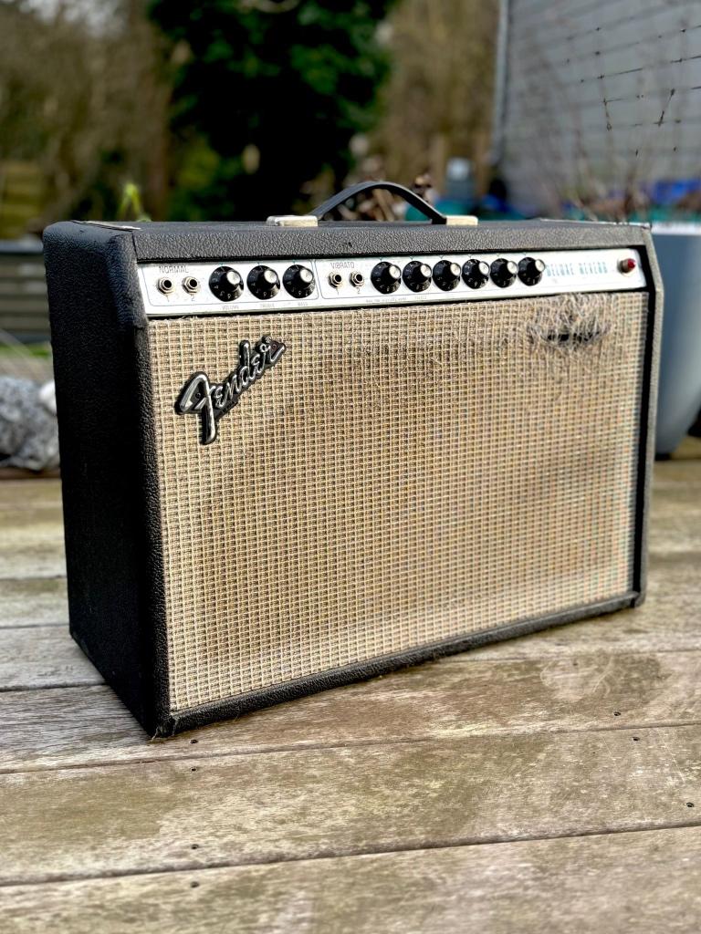 Fender Deluxe Reverb uit 1978, Muziek en Instrumenten, Versterkers | Bas en Gitaar, Gebruikt, Gitaar, Minder dan 50 watt, Ophalen