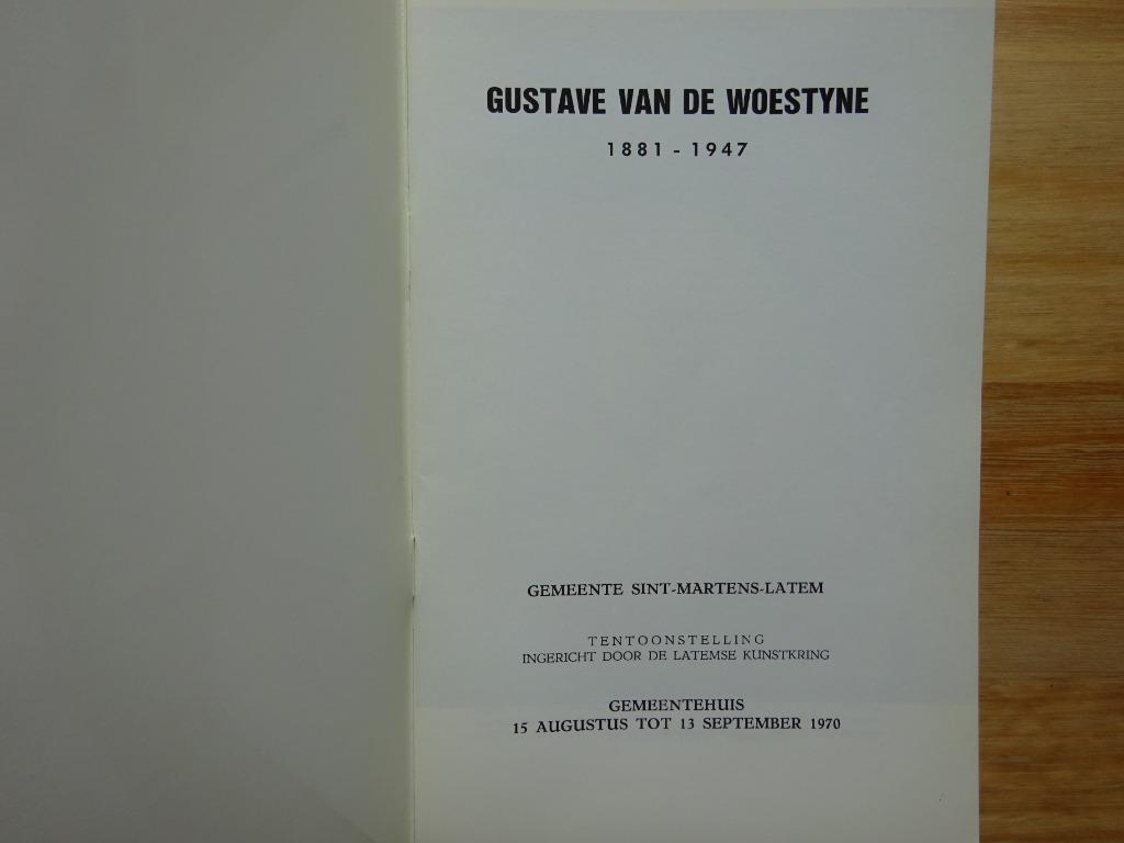 Gustave Van de Woestyne, Latem, 1970, Boeken, Ophalen of Verzenden, Gelezen, Schilder- en Tekenkunst