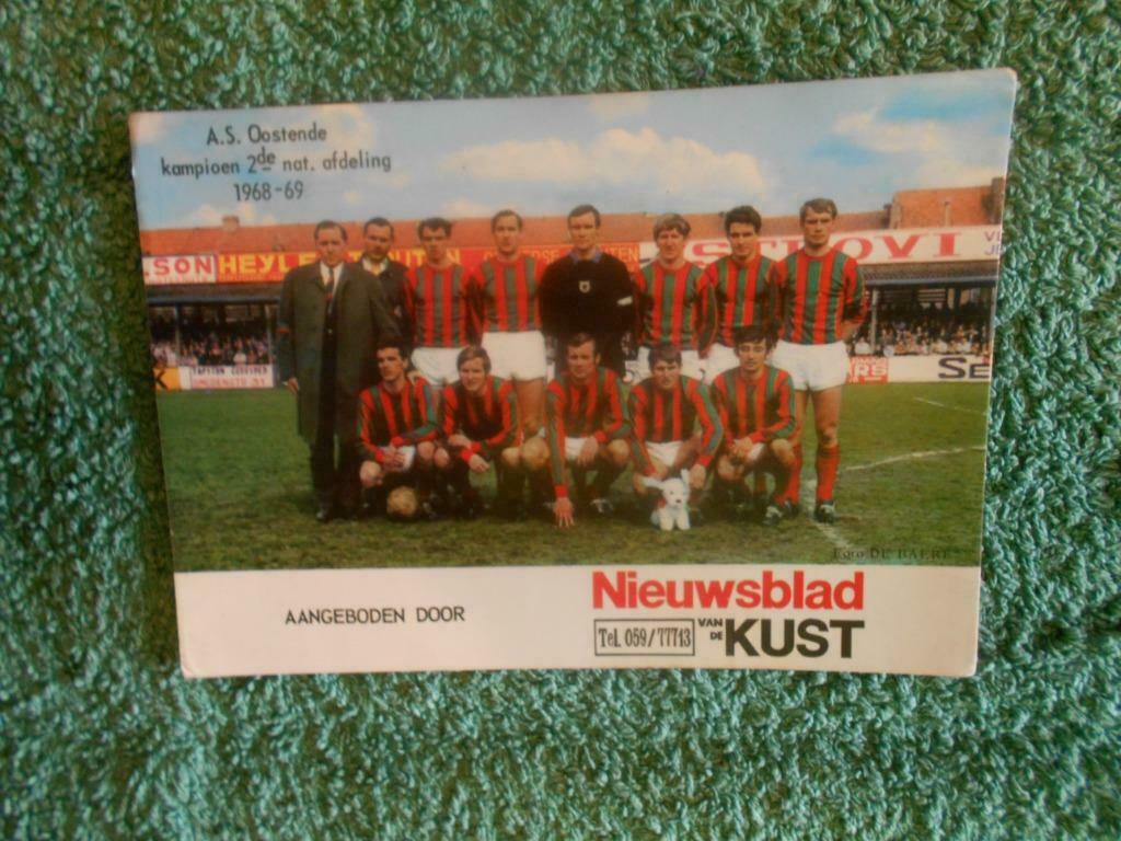 Lotje voetbal AS OOSTENDE, Envoi, Comme neuf, Affiche, Image ou Autocollant
