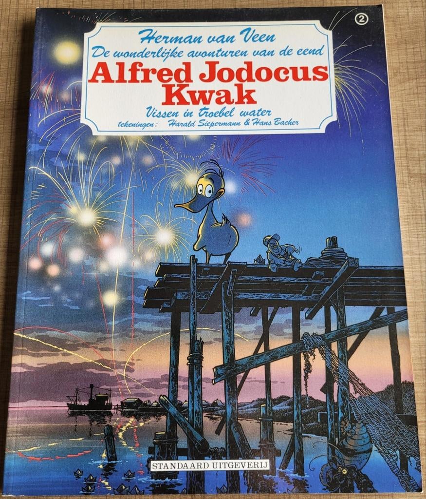 Alfred Jodocus Kwak - Vissen in troebel water (1988), Eén stripboek, Ophalen of Verzenden, Gelezen