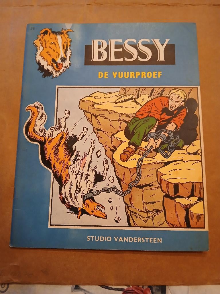 1ère édition Bessy n 38 : l'épreuve du feu, Enlèvement ou Envoi, Willy Vandersteen, Une BD, Utilisé