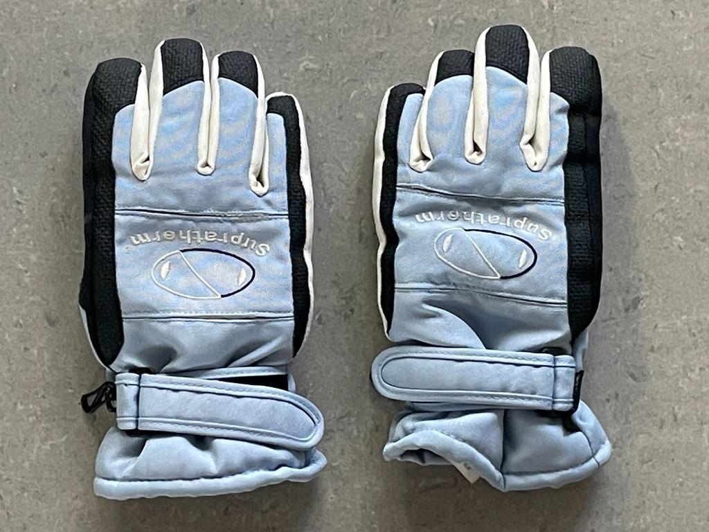 Skihandschoenen dames licht blauw zgan, Ophalen, Zo goed als nieuw