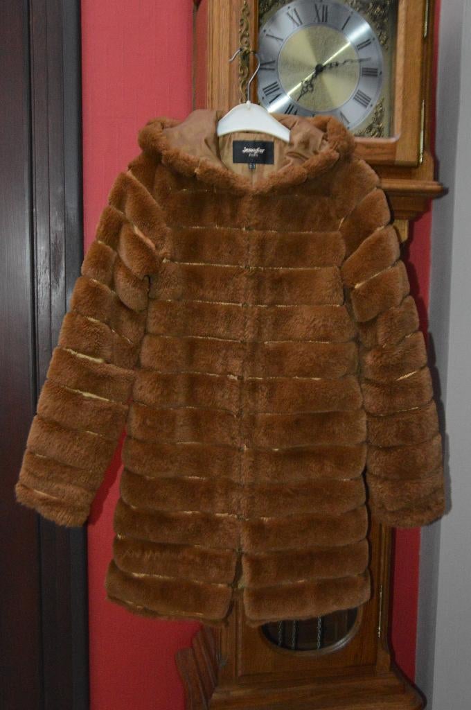 Manteau Veste brun "Jennyfer" à capuche Taille S Très bon!, Vêtements | Femmes, Enlèvement ou Envoi, Taille 36 (S), Comme neuf