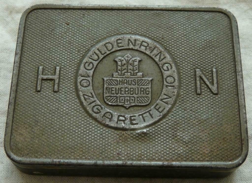 Blik Sigareten, Zigaretten Haus Neuerburg, Tropenpackung.(2), Collections, Objets militaires | Seconde Guerre mondiale, Enlèvement ou Envoi
