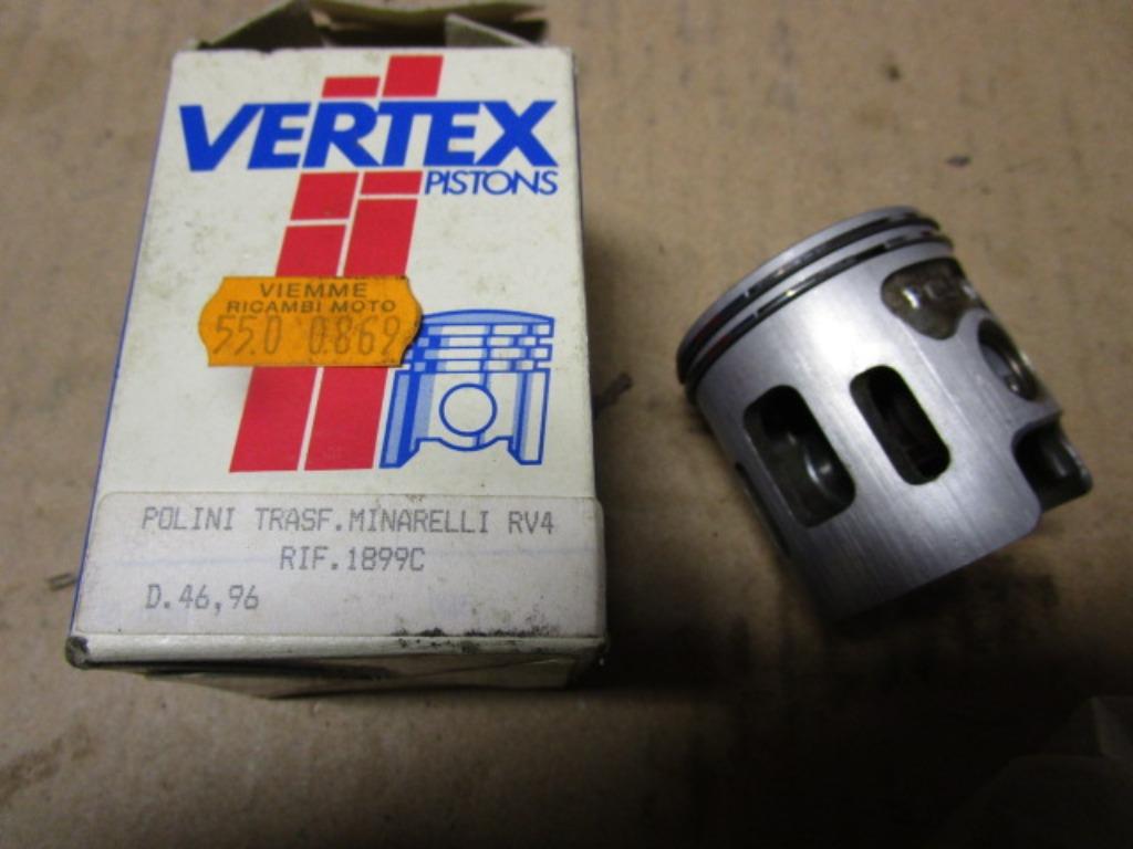 Occasie piston voor Polini 47mm kit Minarelli RV3/4/6 blok, Ophalen of Verzenden, Gebruikt, Cilinder, Aprilia