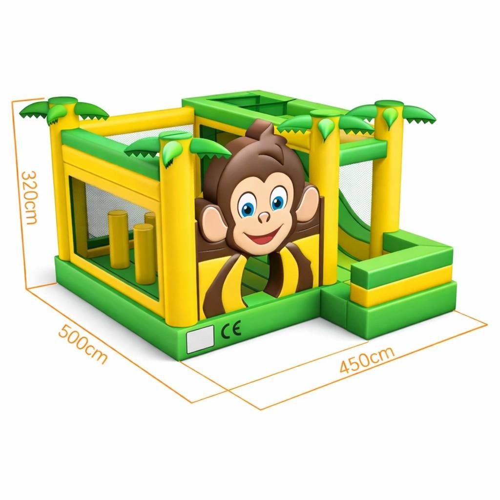 Nieuw springkasteel monkey, Ophalen