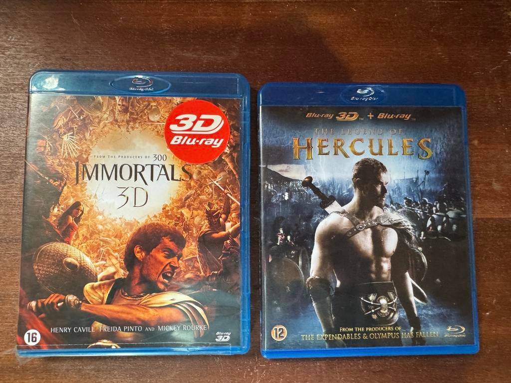 3D Blurays Immortals en Hercules, Cd's en Dvd's, Blu-ray, Zo goed als nieuw, Ophalen of Verzenden