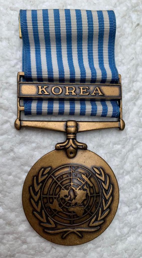 Medaille, USA, UN-Service medal "Korea" (1950-54), Verzamelen, Ophalen of Verzenden, Landmacht, Lintje, Medaille of Wings