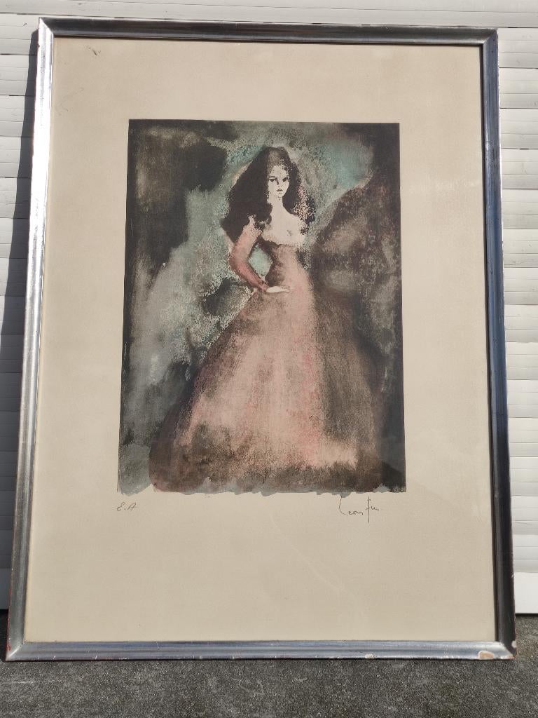 lithographie epreuve d artiste signe leonor fini, Enlèvement ou Envoi