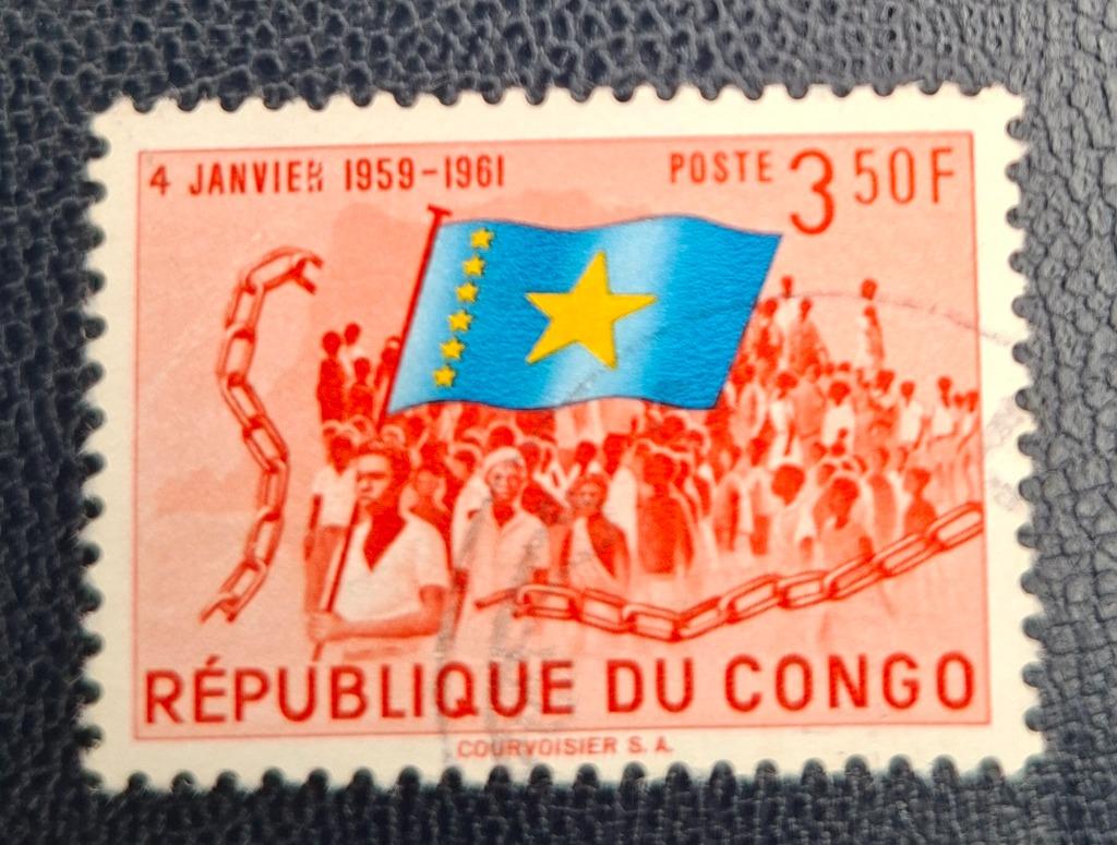 Postzegel Republiek Congo OBP 416, Ophalen of Verzenden, Overige landen, Gestempeld