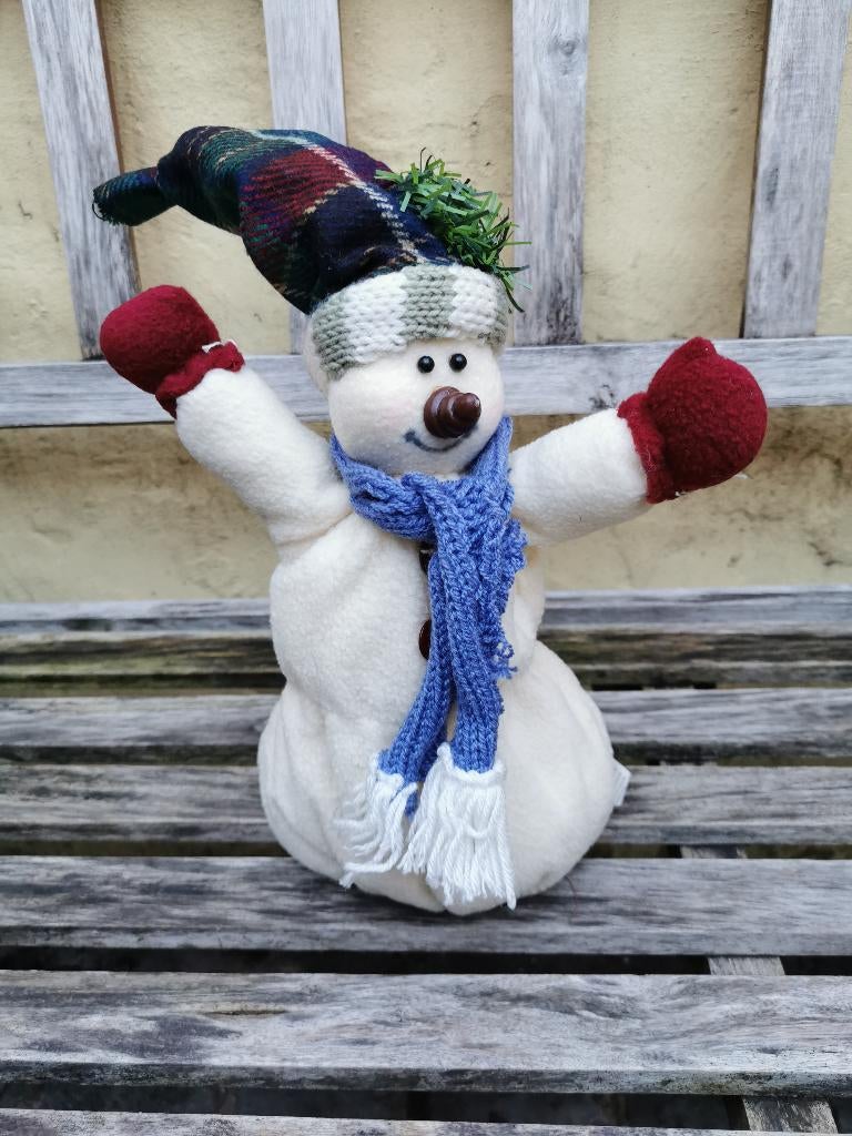 Pluche sneeuwman 35 Puffalump stijl, Enlèvement ou Envoi, Comme neuf