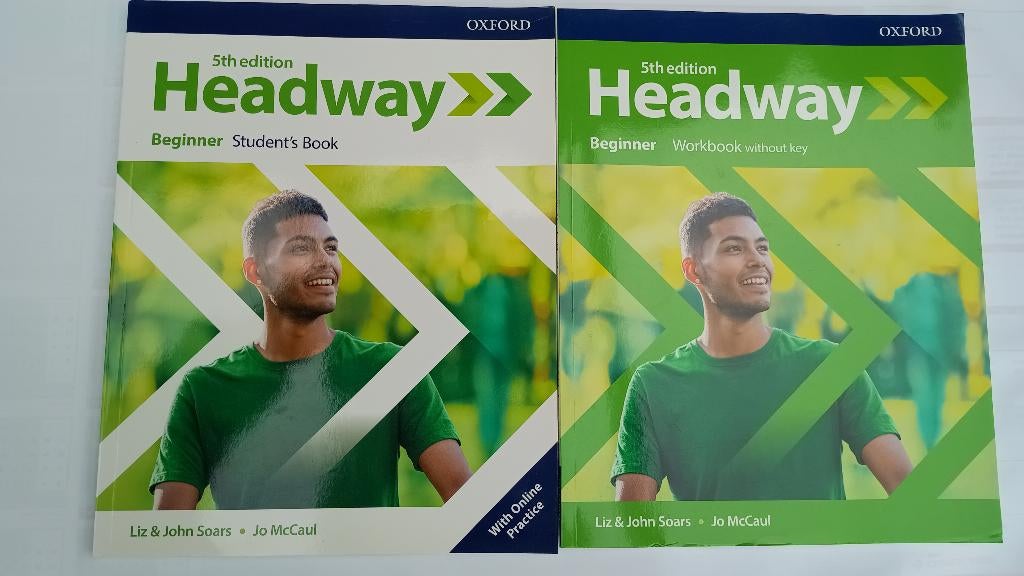 Headway student's book en workbook, Neuf, Enlèvement ou Envoi, Anglais, Enseignement secondaire inférieur