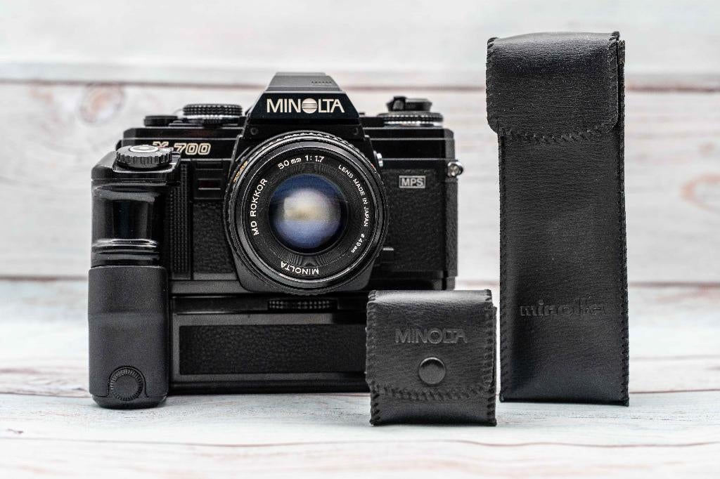 Minolta X-700 + MD Rokkor 50mm F/1,7, Audio, Tv en Foto, Ophalen of Verzenden, Zo goed als nieuw, Spiegelreflex, Minolta
