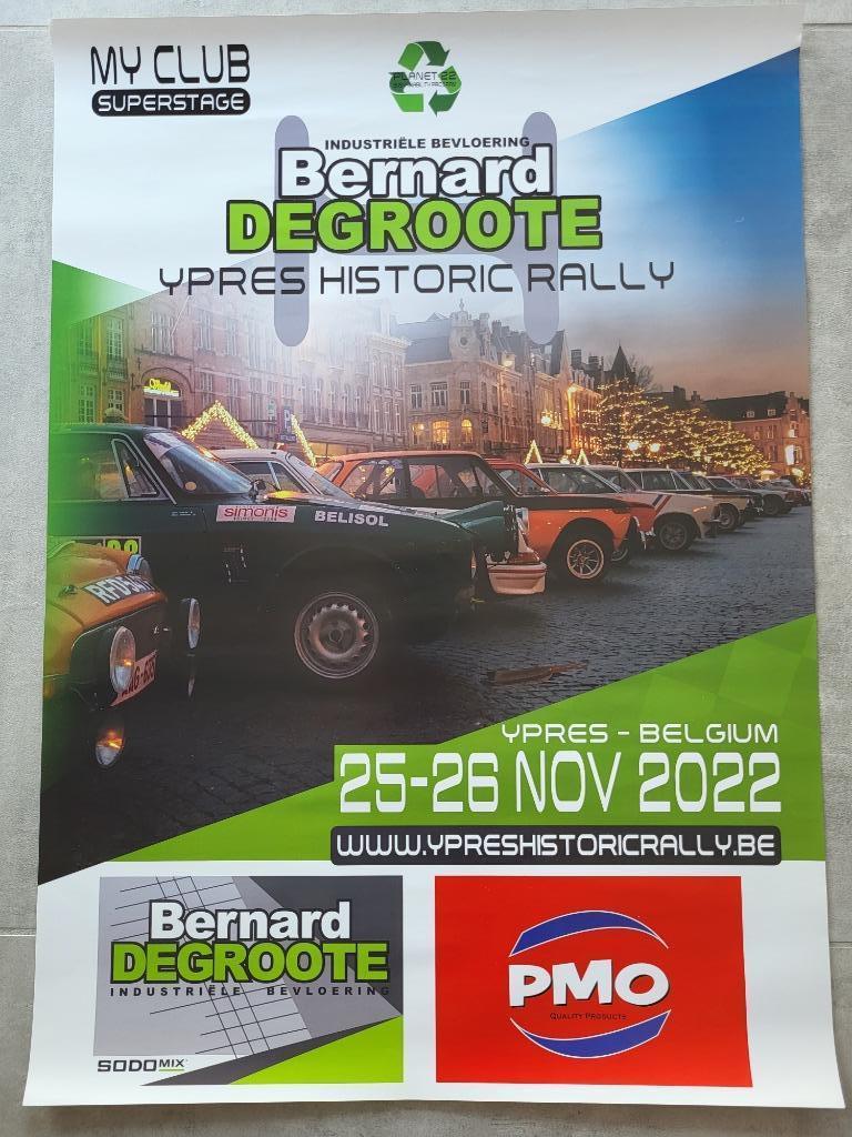 Affiche Ypres historic rally 2022, Verzamelen, Ophalen, Nieuw, Rechthoekig Staand, Sport