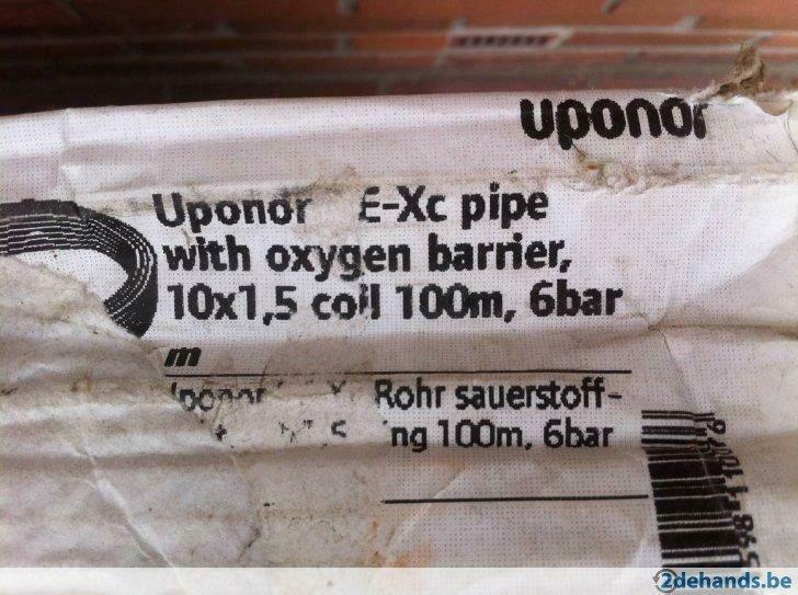 Uponor hoge drukleiding, Ophalen, Nieuw