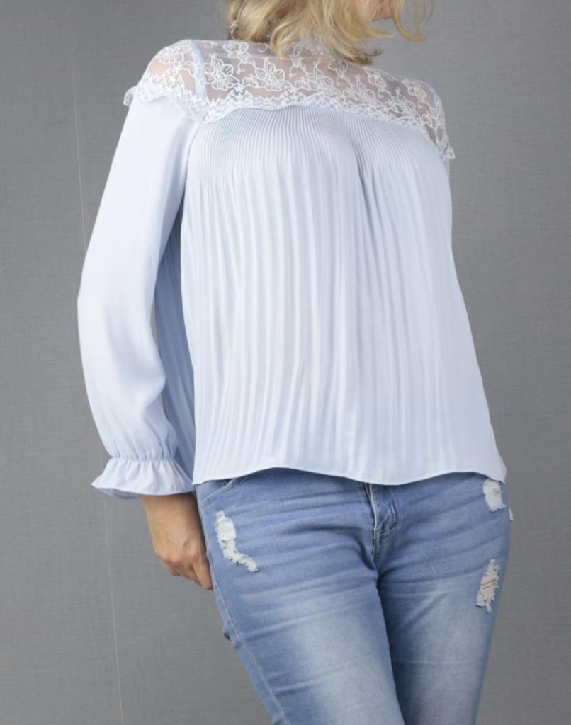 Lichtblauwe blouse van Kilky - Maat large, Envoi, Bleu