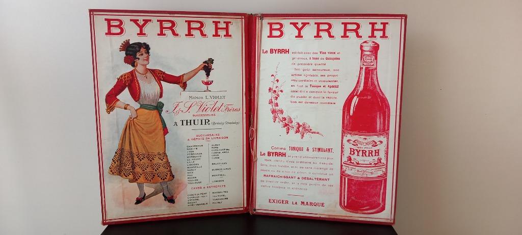 Ancien porte-menu Byrrh, Collections, Marques & Objets publicitaires, Enlèvement ou Envoi, Utilisé, Autres types