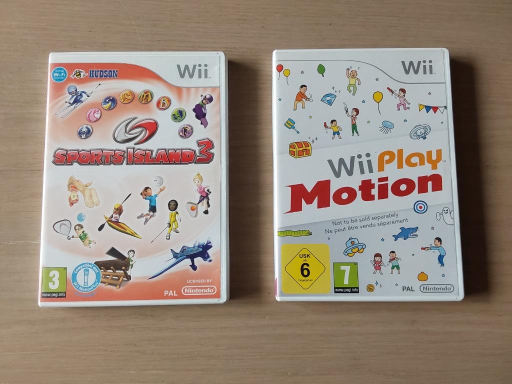 2 Wii games : "Sports Island 3" en "Wii Play Motion", Ophalen, Zo goed als nieuw, Sport