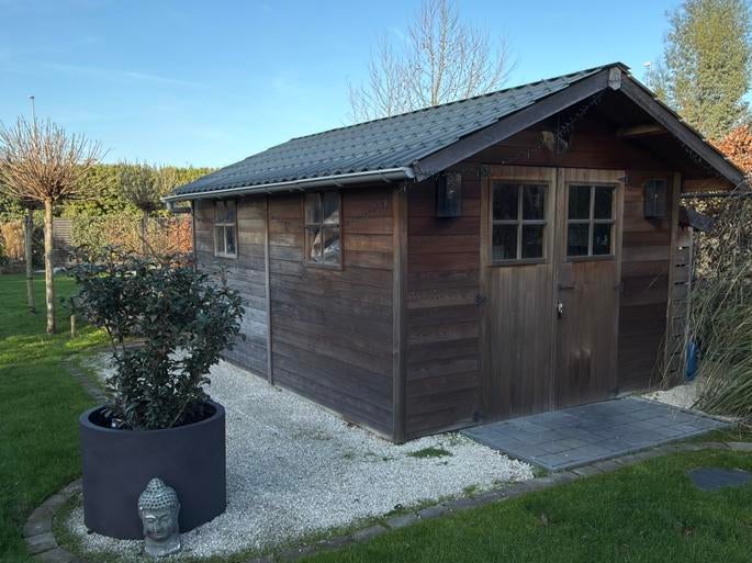 Tuinhuis te koop (zelf af te breken), Tuin en Terras, Tuinhuizen, Ophalen, Zo goed als nieuw, Tuinhuis