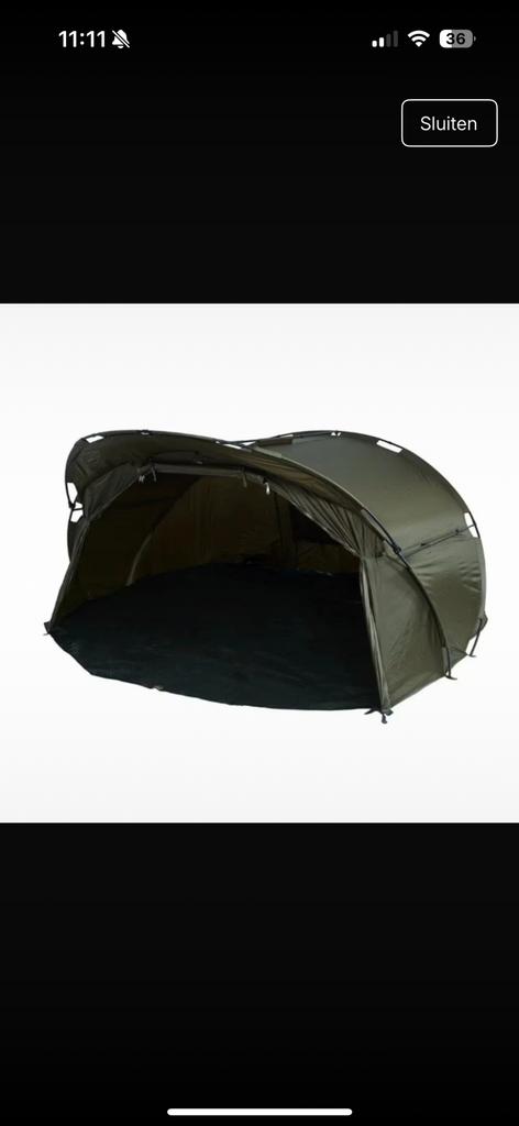 Nieuwe bivvy tent 2 personen nog in de doos, Watersport en Boten, Hengelsport | Karpervissen, Ophalen, Nieuw, Overige typen