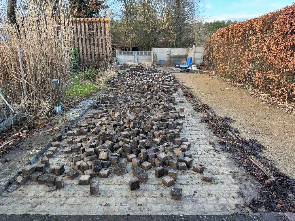 Betonklinkers 10 x 10 x 6 cm - GRATIS, Béton, Enlèvement, Utilisé, Briques