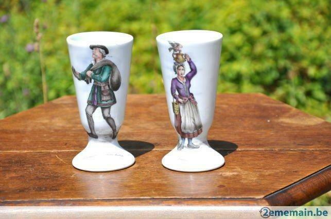 §paire de vases porcelaine de limoges corps de metier, Enlèvement