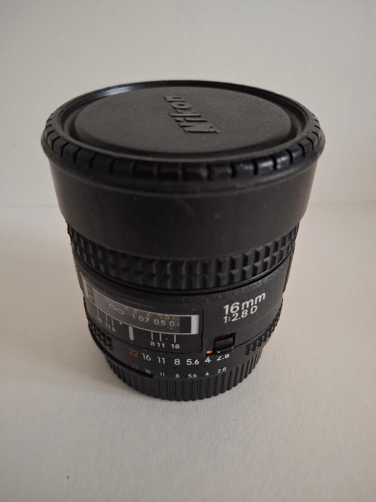 Nikon AF 16mm F/2.8 D Fisheye, Ophalen, Gebruikt, Groothoek Fisheye-lens