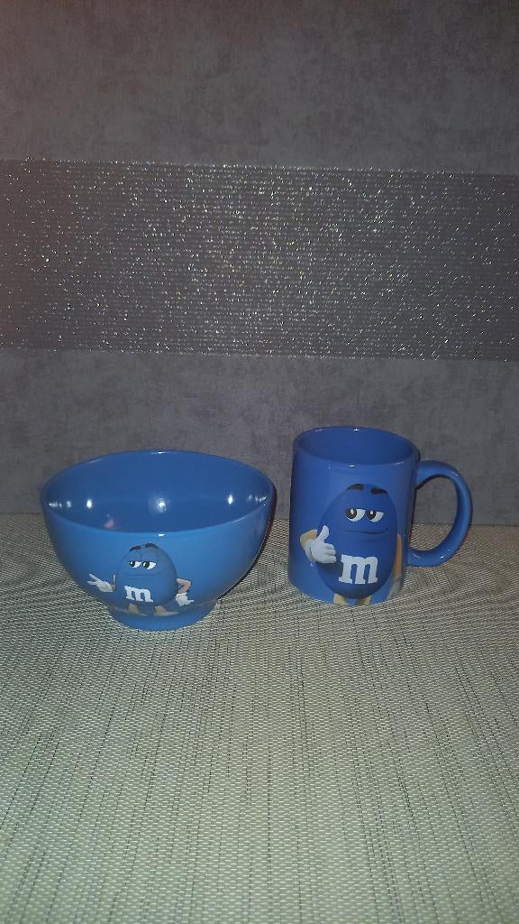 Mug et bol M&M's, Enlèvement ou Envoi, Comme neuf, Tasse(s) et/ou soucoupe(s)