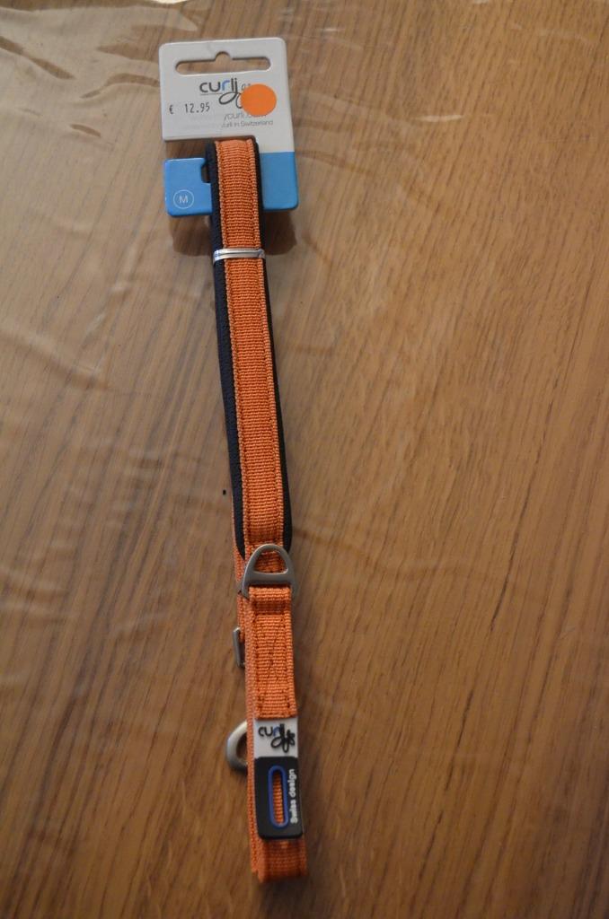 Curli hondenriem oranje M : 15 mm x 140 cm, Dieren en Toebehoren, Ophalen of Verzenden, Nieuw, Hondenriem