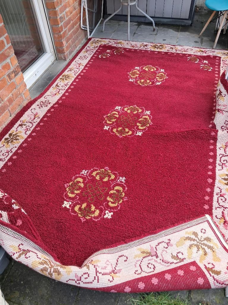 Grand Tapis points noués fait main pure laine 320x193cm neuf, Ophalen