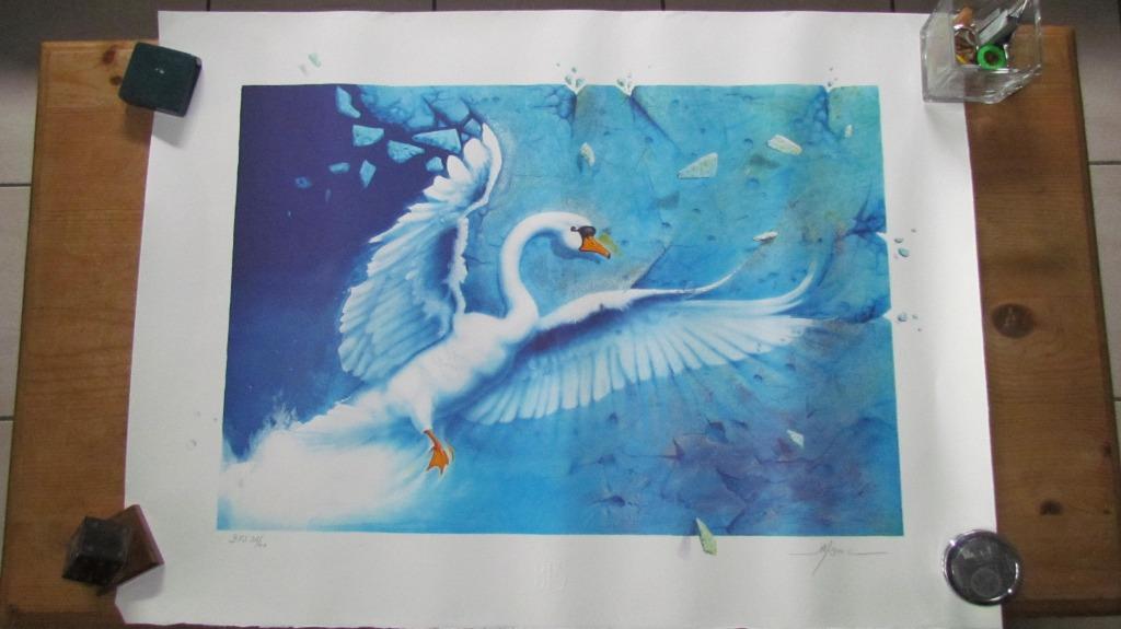 MONIC Daniel, artiste, 2 livres et 3 lithographies., Enlèvement ou Envoi