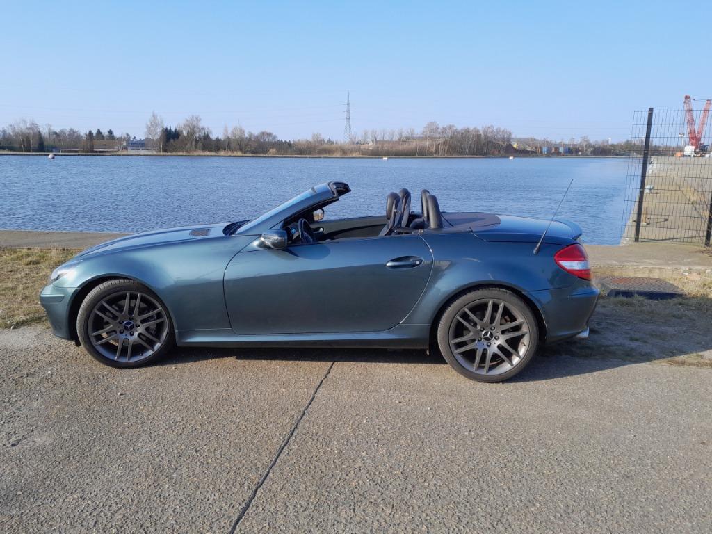 mercedes SLK 200 compressor automaat, Cuir, Achat, Carnet d'entretien, Noir