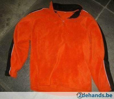 [304]trui fleece medium -unisex, Ophalen of Verzenden, Gedragen, Maat 38/40 (M), Oranje