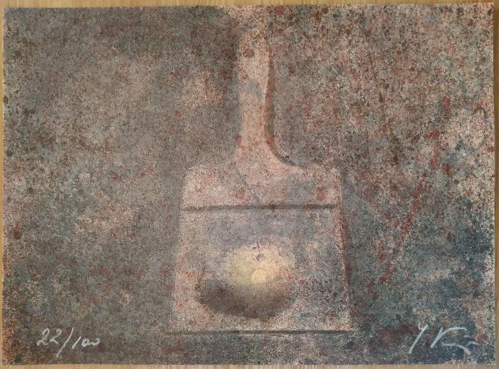 ZELDZAME Catalogus + litho Yuri Kuper Doodlings 1988, Ophalen of Verzenden