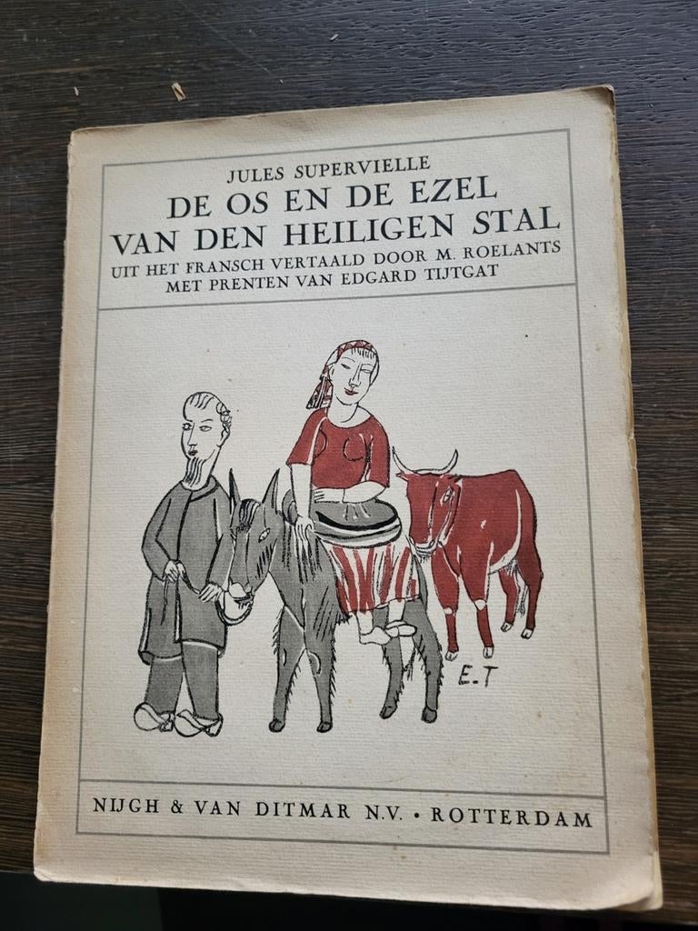 De os en de ezel van den heiligen stal Tijtgat Tytgat, Ophalen of Verzenden