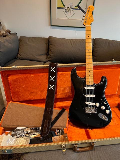 Fender USA David Gilmour Blackstrat – slightly relicked, Ophalen, Zo goed als nieuw, Solid body, Fender
