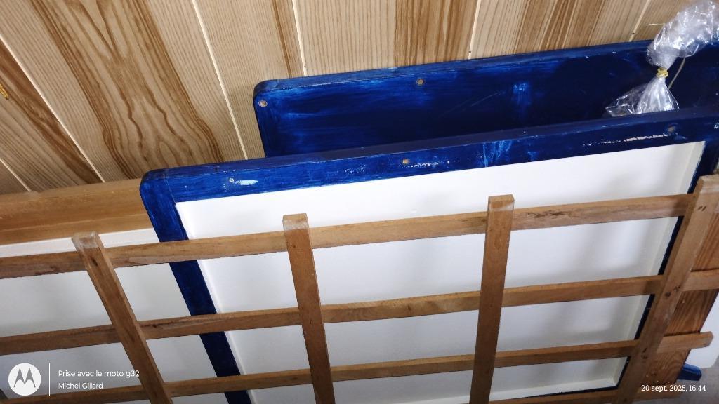 houten box voor kinderen+matraz, Ophalen, Gebruikt