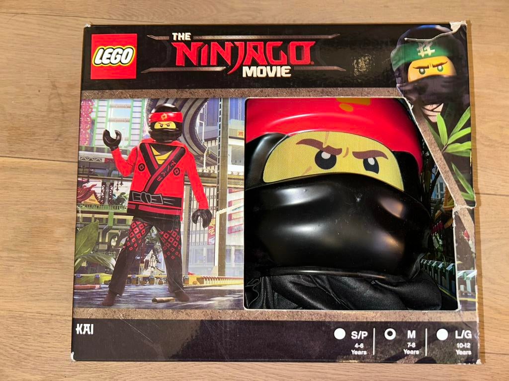 Lego ninjago kai 7-8j, Kinderen en Baby's, Carnavalskleding en Verkleedspullen, Ophalen of Verzenden, Gebruikt, 122 t/m 128, Jongen