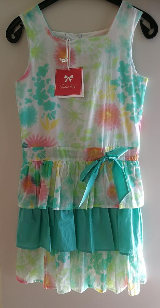 NIEUWE zomerjurk - Blue Bay - maat 164 (met label), Kinderen en Baby's, Meisje, Nieuw, Ophalen of Verzenden, Jurk of Rok