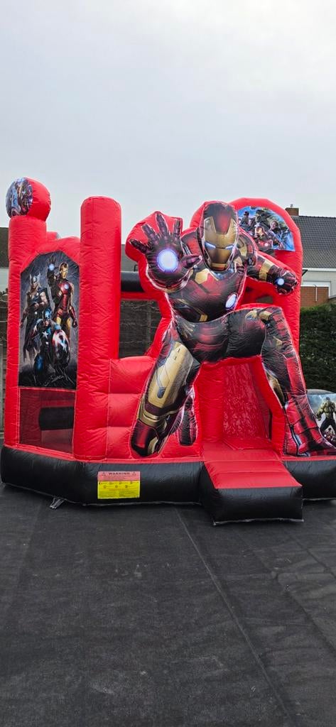 Springkasteel Iron Man  Te huur, Ophalen of Verzenden