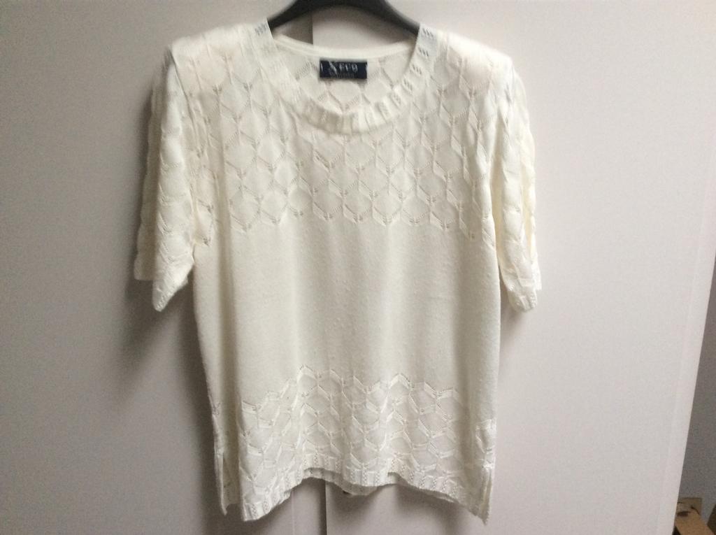 Wit truitje maat L, Enlèvement ou Envoi, Comme neuf, Taille 42/44 (L), Blanc