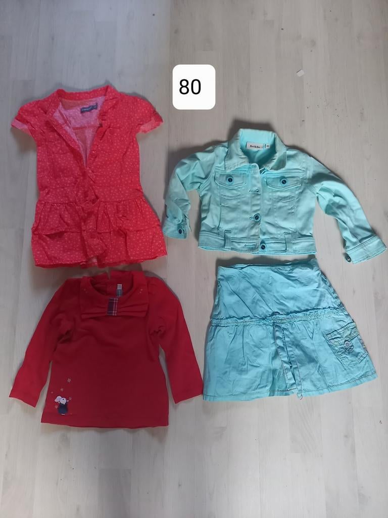 Meisjeskledij maat 80 (volledig pakket), Ophalen, Gebruikt, Jasje