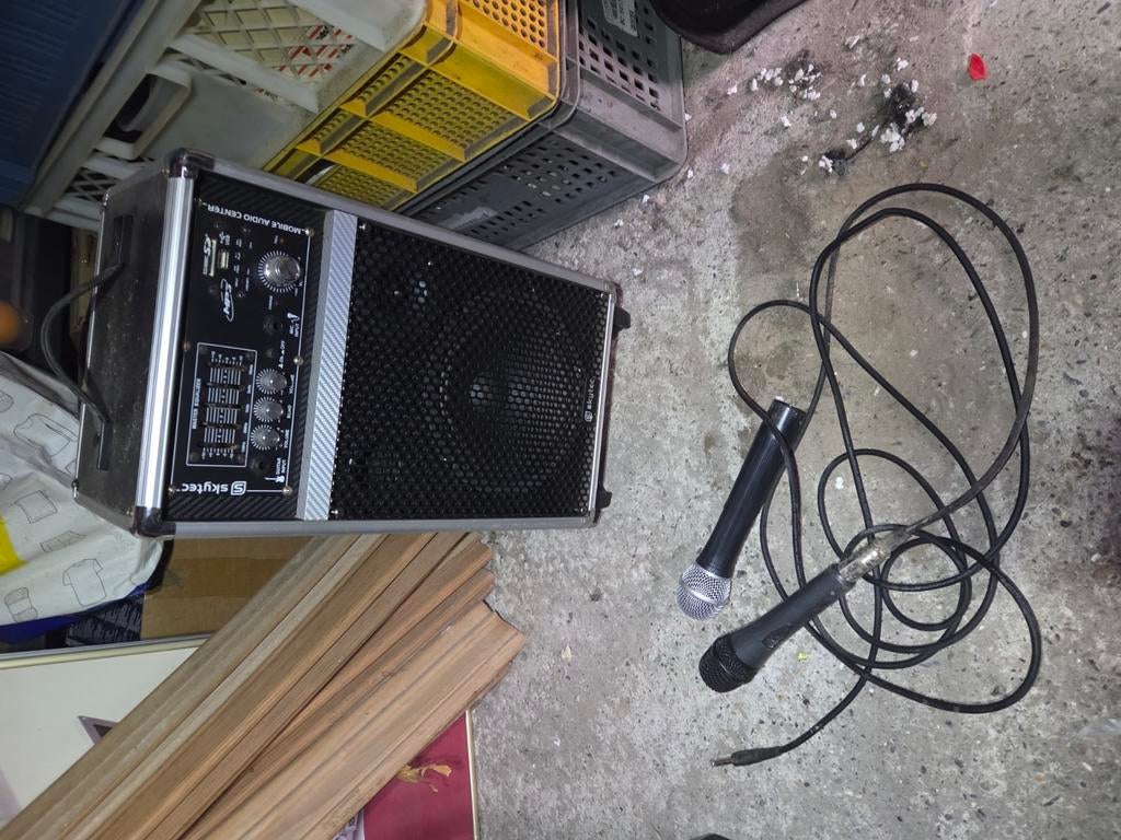 Skytec ST-080 mobiele geluidsinstallatie, Muziek en Instrumenten, Ophalen, Gebruikt