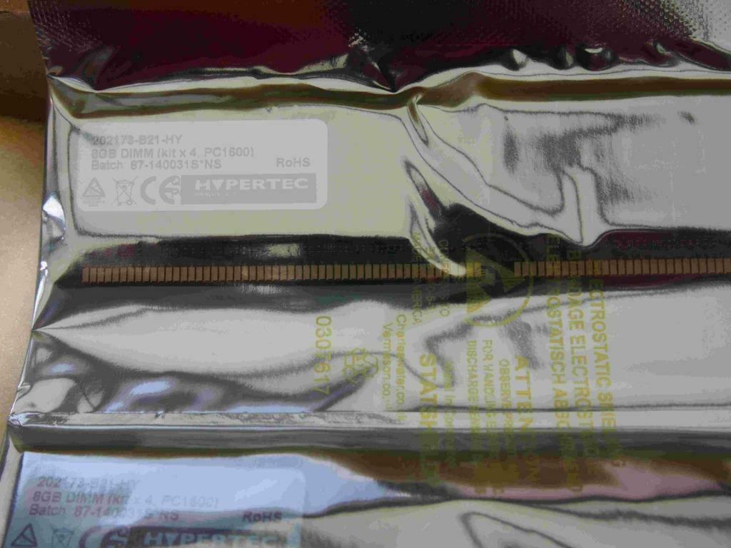 Hypertec-geheugen - 8 GB: 4 x 2 GB - DIMM 184-PIN - DDR, Computers en Software, RAM geheugen, Ophalen of Verzenden, Nieuw, DDR