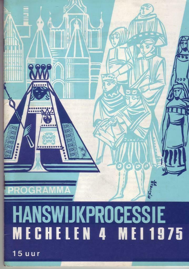 MECHELEN HANSWIJK PROCESSIE 3 brochures religie 1975  76 88, Boeken, Ophalen of Verzenden, Zo goed als nieuw