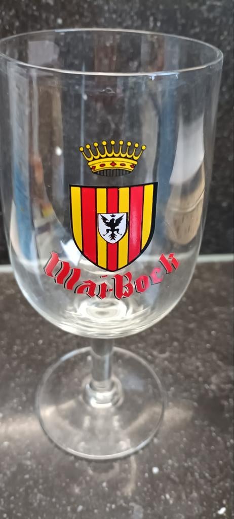 Oud bierglas Mai bock oude br. LAMOT NIEUWSTAAT, Enlèvement ou Envoi