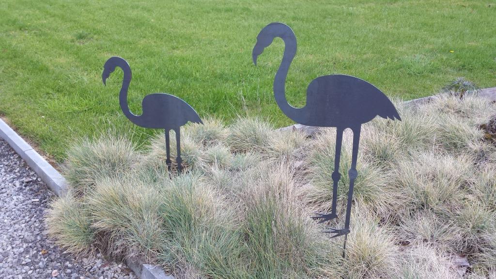 flamant rose decoupe laser, Ophalen, Nieuw, Overige materialen, Waterornament