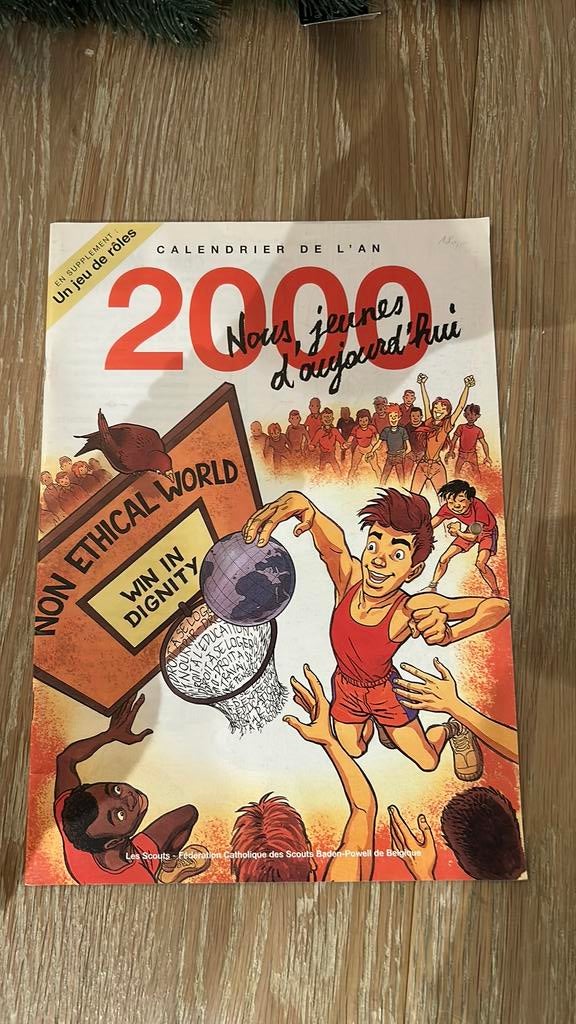 Calendrier scouts Frank Pé 2000 broussaille, Enlèvement ou Envoi, Neuf